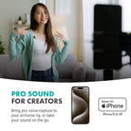 Movo Wireless USB-C Microphone System for Android and iPhone 15 and Up