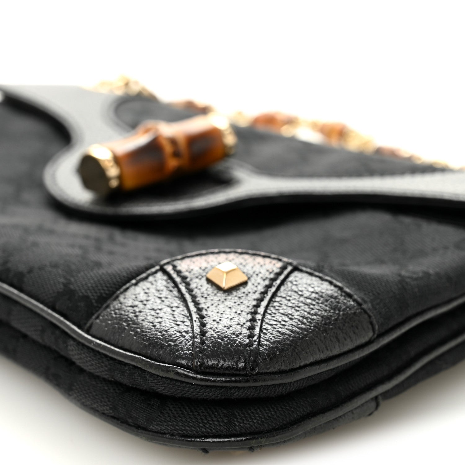 Monogram Bamboo Chain Bag Black