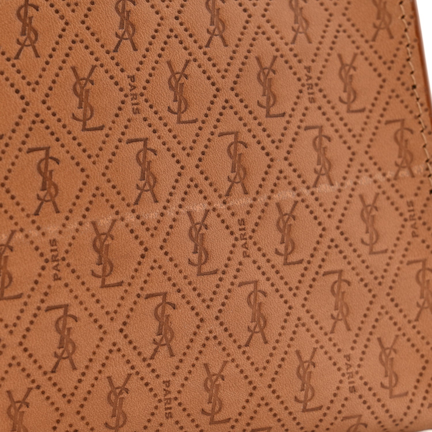 Calfskin Monogram Deli Paper Bag Vintage Beige