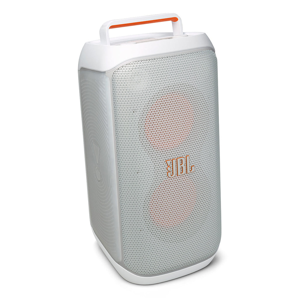 JBL PartyBox Club 120 Portable Party Speaker with gSport Cargo Sleeve (White)