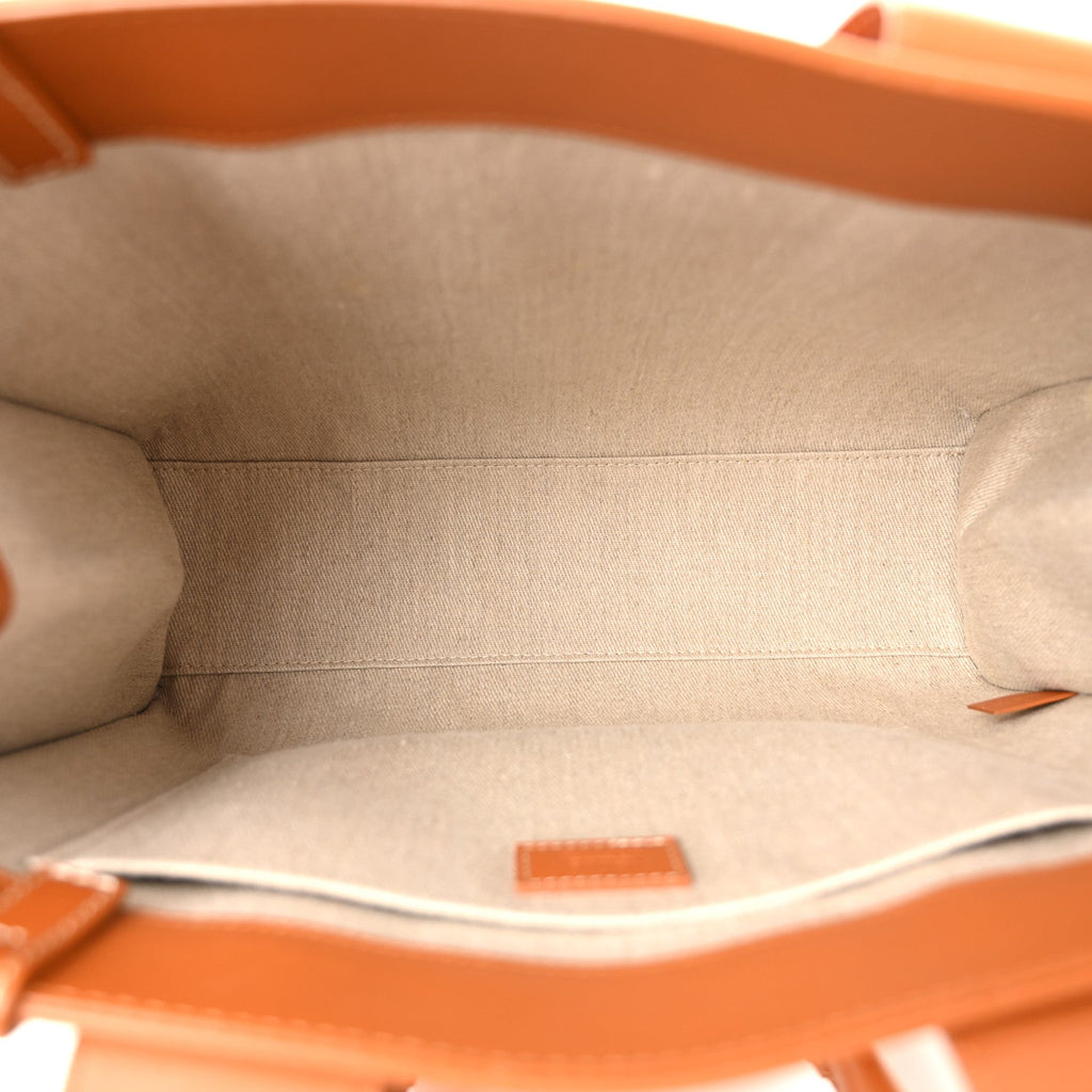 Calfskin Medium Woody Tote Caramel
