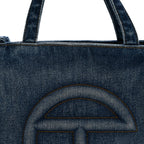 Denim Medium Shopping Bag Blue