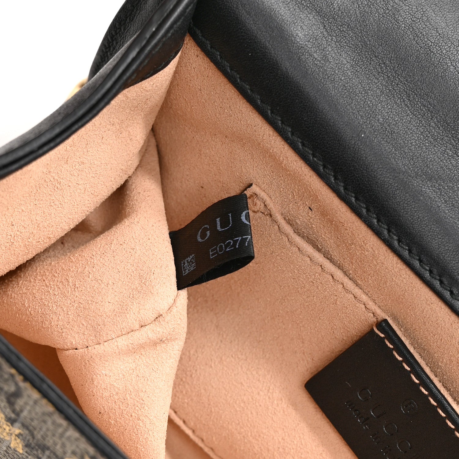 GG Supreme Monogram Bees Small Padlock Shoulder Bag Black