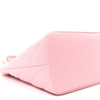 Caviar Quilted Medallion Tote Light Pink
