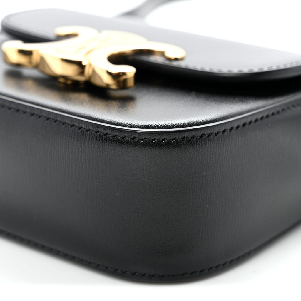 Shiny Calfskin Mini Triomphe Black