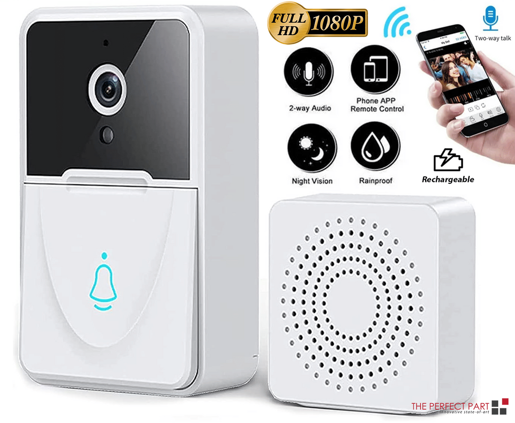 Wireless Security WiFi Smart Doorbell Intercom Video Camera Bell Chime Door Ring