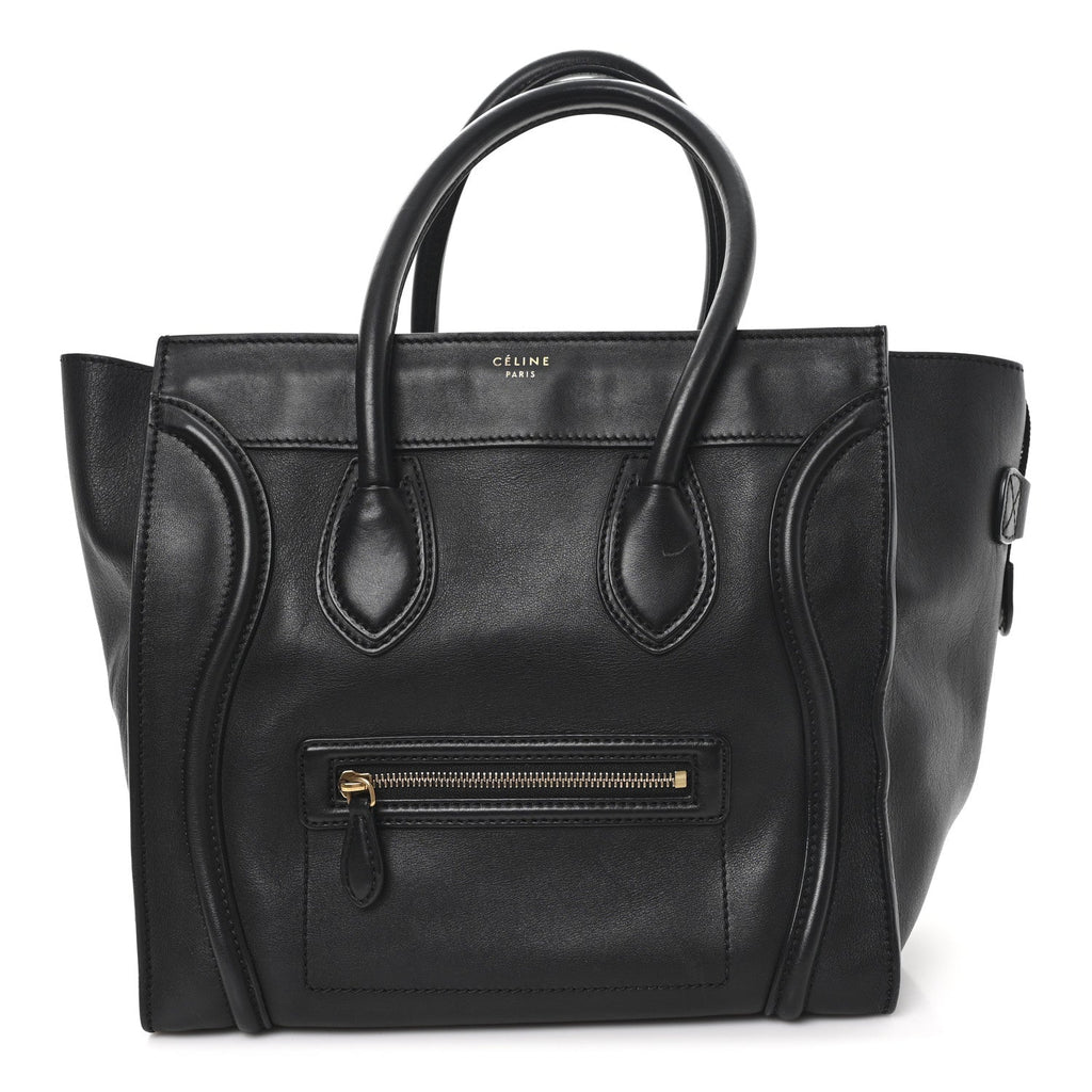 Smooth Calfskin Mini Luggage Black