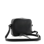 Grained Calfskin Small Camera Bag Black