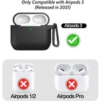 Entronix Case Compatible with AirPods 3rd Gen - Soft-Touch Liquid Silicone