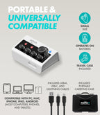 Movo PodPro-T Portable Podcasting Bundle for 2 for Smartphones and Computers