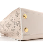 Calfskin Karung Snakeskin Mahina On My Side PM Quartz White
