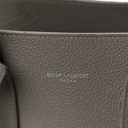 Grained Calfskin Baby Sac De Jour Fog
