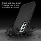 Entronix Bundle Compatible with Galaxy S25 Plus - Heavy Duty Case & 2 Clear Screen Protectors