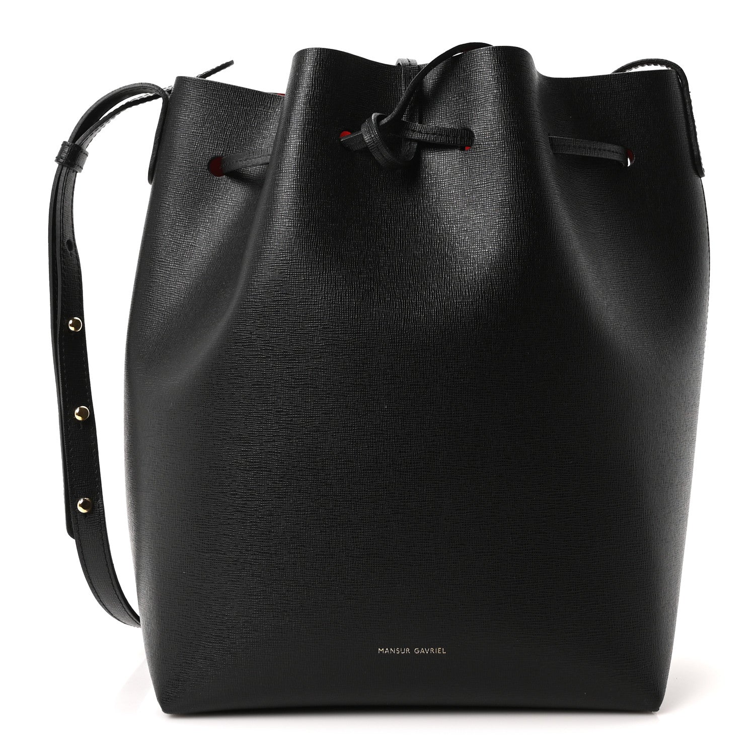 Saffiano Bucket Bag Black Flamma