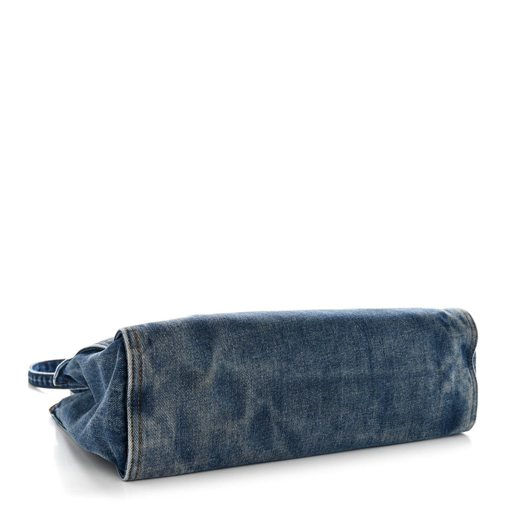Denim Medium Shopping Bag Blue