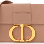 Smooth Calfskin Micro 30 Montaigne Flap Bag Pale Pink