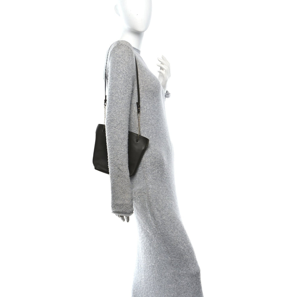 Lambskin Pochon Shoulder Bag Light Musk