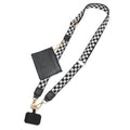 Women's Clip N' Carry Crossbody Phone Carrier With Pouch Wallet In Black Check