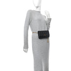Supple Calfskin Caro Belt Bag Black