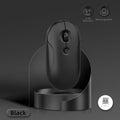 Silent Wirless  Mouse For iPad Samsung Lenovo Android Windows iOS Tablet Macaron Wireless Mouse For Laptop Notebook Computer - Black
