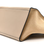 Drummed Calfskin Suede Medium Trapeze Dune