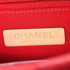 Lambskin Quilted Medium Chanel 19 Flap Red