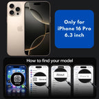 Entronix [Magnetic] Case Compatible with iPhone 16 Pro - Rugged Armor Gripstand