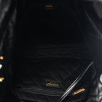 Shiny Calfskin Quilted Chanel 22 Black
