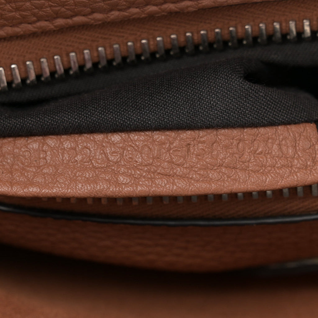 Cuoio Romano Selleria Bi-Color Medium Peekaboo Iconic Satchel Black Mou