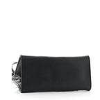 Vegan Leather Small Shopping Bag Black