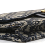 Oblique Saddle Chain Pouch Blue