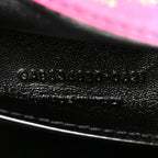 Boucle Tweed Patchwork Monogram Medium Jamie Baguette Magenta