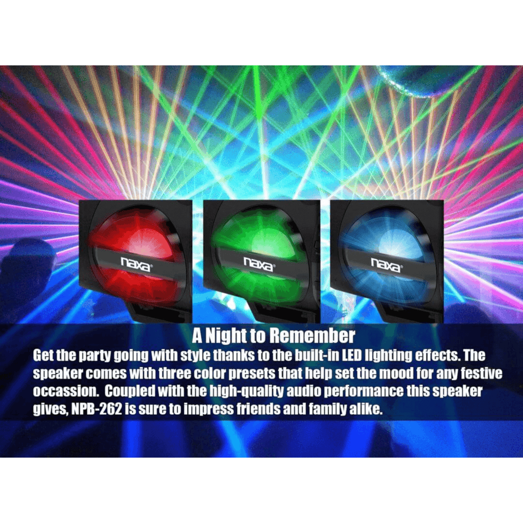 MP3 & CD Bass Reflex Boombox & PA System with Bluetooth