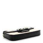 GG Supreme Monogram Azalea Calfskin Horsebit 1955 Mini Bag Beige Black
