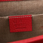 Dollar Calfskin Small Interlocking G Shoulder Bag Red