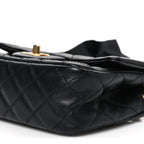 Lambskin Quilted Mini Romance Rectangular Flap Black
