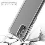 Reiko High Quality 2X Clean Pc And Tpu Bumper Case In Clear For Samsung Galaxy A13 5G