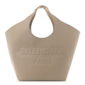 Smooth Calfskin Mary Kate Tote Taupe