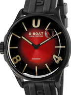 U-Boat Men's Watch Darkmoon 40 Red Black Soleil Steel
