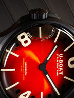 U-Boat Men's Watch Darkmoon 40 Red Black Soleil Steel