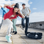 Dual Subwoofer Bluetooth Boombox