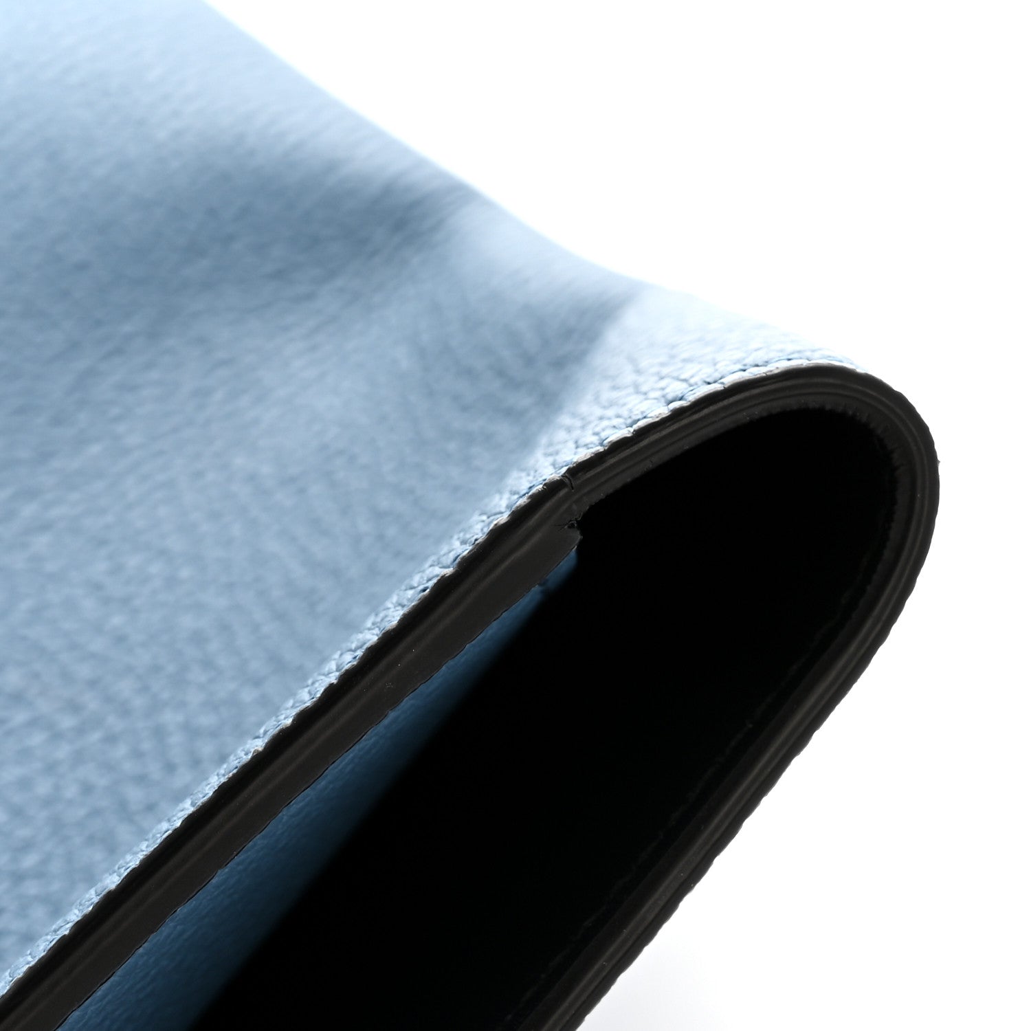 Calfskin Skull Envelope Clutch Blue