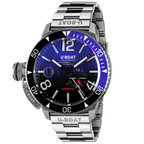 U-Boat Men’s Watch 46mm Sommerso Ceramic Diver Blue Bracelet