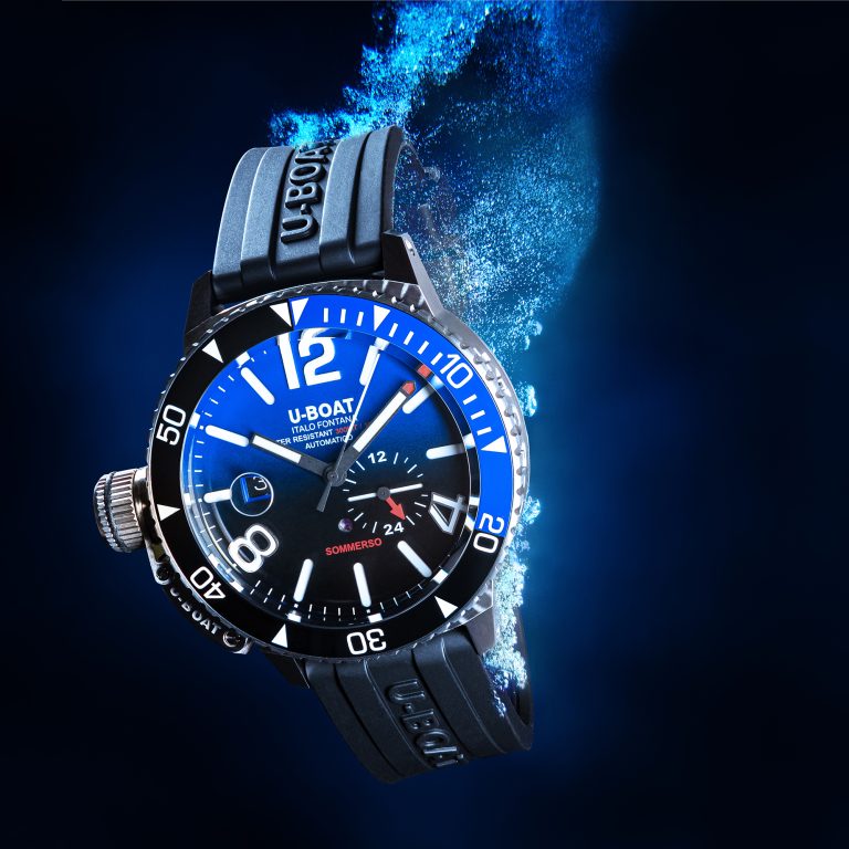 U-Boat Men’s Watch 46mm Sommerso Ceramic Diver Blue