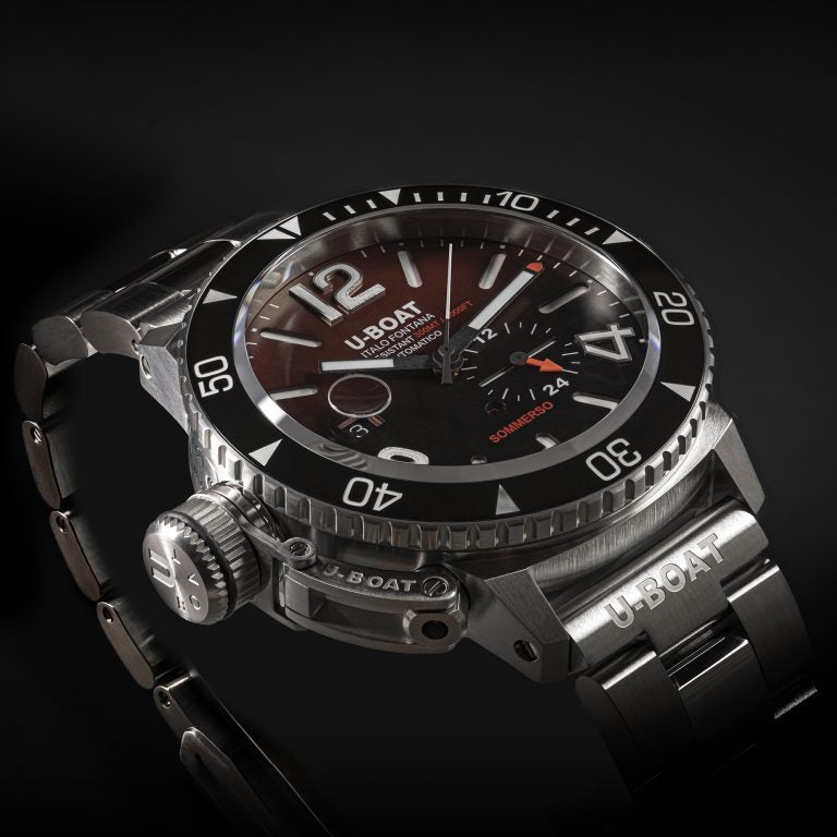 U-Boat Diver Watch Automatic Sommerso Ceramic Bordeaux MT
