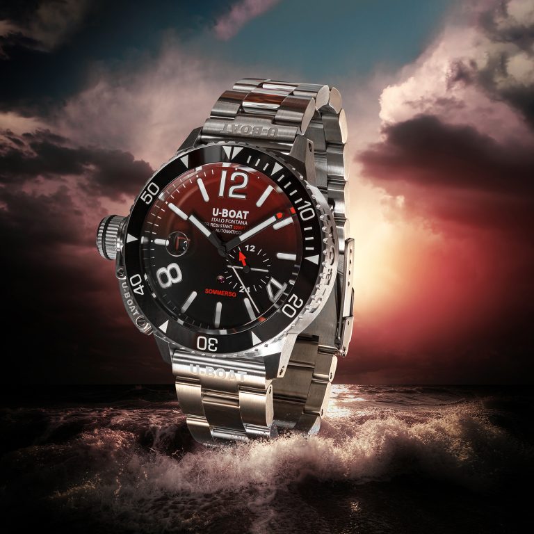 U-Boat Diver Watch Automatic Sommerso Ceramic Bordeaux MT