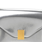 Metallic Calfskin Concerto Bag SIlver