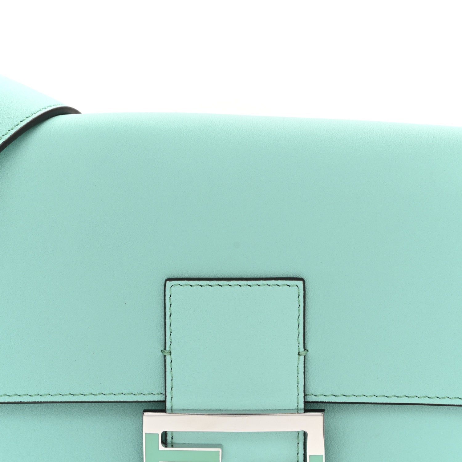 X TIFFANY Nappa Silver Baguette Blue Tiffany Silver