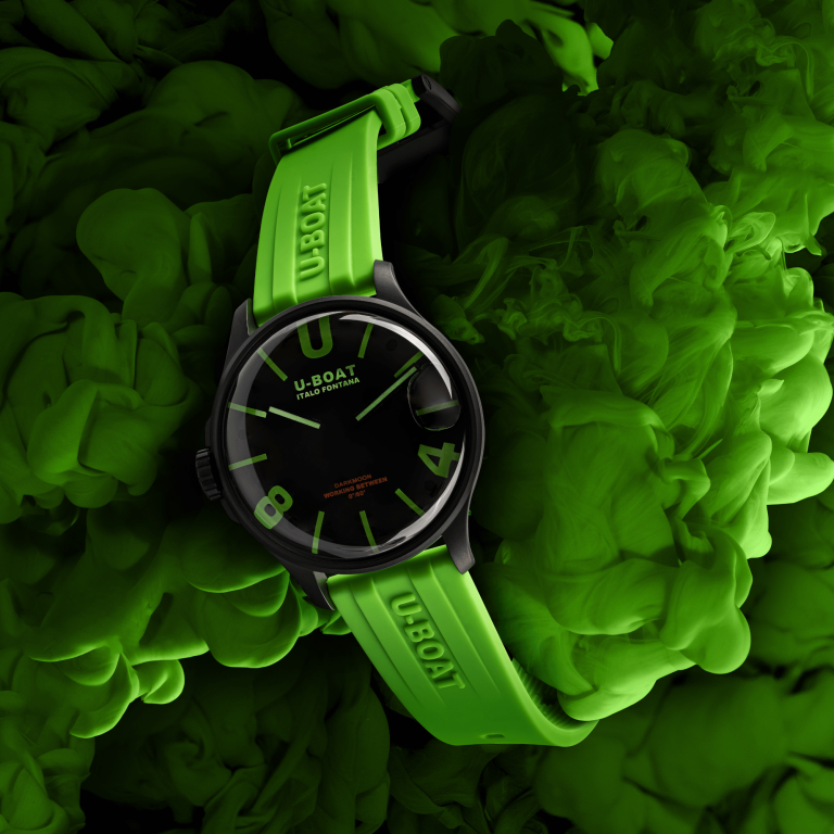 U-Boat Watch Darkmoon 44 Green Curve Black PVD