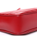 Calfskin Matelasse Monogram Lou Camera Bag Rouge Eros